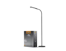 LED торшер чорний VIDEX VL-TF0702B 8W 3000-5500K
