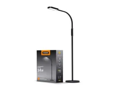 LED торшер чорний VIDEX TF07B 14W 3000-5500K
