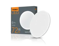 LED світильник VIDEX 72W 4100K настінно-стельовий круглий зоряне небо
