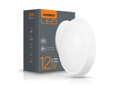 LED світильник IP65 овальний VIDEX 12W 5000K білий сенсорний