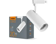 LED  світильник трековий VIDEX 20W 4100K білий