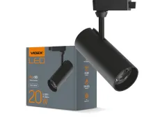LED світильник трековий VIDEX 20W 4100K чорний