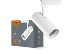 LED світильник трековий VIDEX 30W 4100K білий