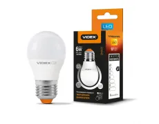 LED лампа VIDEX  G45eD3 6W E27 4100K 220V
