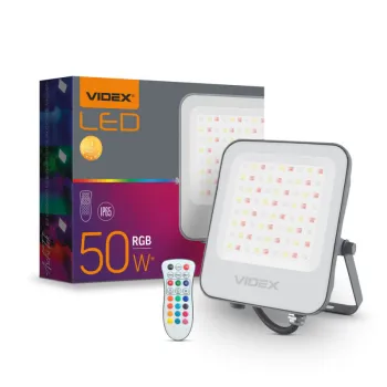 LED прожектор VIDEX 50W RGB 220V LED прожектор VIDEX 50W RGB 220V