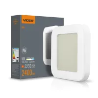 LED світильник ART IP65 квадратний VIDEX 30W 5000K