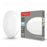 LED світильник настінно-стельовий TITANUM 32W 5000K Криві лінії