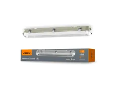 LED світильник IP65 лінійний під лампу 2хТ8 VIDEX 0,6М 220V