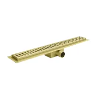 Душовий трап з нержавіючої сталі SUS304 Koer FD35-70x600-Brushed Gold (AC0717)