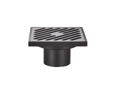 Душовий трап Koer FD10-100x100-180-Black (пряме відведення) (Чорний) (KR3414)