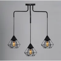 Люстра підвісна MSK Electric Crystal у стилі лофт на три плафони NL 10535-3 Люстра підвісна MSK Electric Crystal у стилі лофт на три плафони NL 10535-3