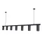 Люстра підвісна MSK Electric Tube в стилі лофт NL 2450-7 BK