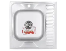 Мийка кухонна Zerix Z6060L-06-160E (Satin) (ZM0568)