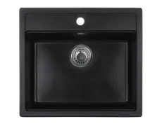 Мийка кухонна Zerix ZS-5751S-03 Чорна (ZX4596)