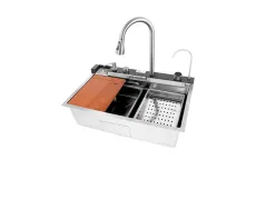 Мийка багатофункціональна Mixxus MH7546-SET-06.SUS304 DECOR з вбудованим змішувачем (MX9577)