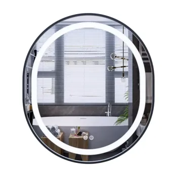 Дзеркало Mixxus Premium ELLIPSE MV05-80x70-REVERSE BLACK (LED Touch, Anti-fog, димер(3-6kK))(MP6646 Дзеркало Mixxus Premium ELLIPSE MV05-80x70-REVERSE BLACK (LED Touch, Anti-fog, димер(3-6kK))(MP6646