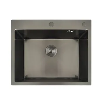 Мийка Mixxus MH6050 Nano-Black з нерж. сталі (колір графіт) (MX1933)