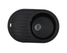 Мийка кухонна Zerix ZS-7750R-03 Чорна (ZX4556)