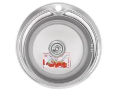 Мийка кухонна ZERIX Z510-08-180E (satin) (ZX1586)