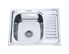 Мийка кухонна Zerix Z5848-08-180E (Satin) (ZS0570)
