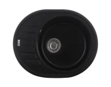 Мийка кухонна Zerix ZS-6250R-14 Чорний металік (ZX4554)