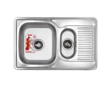 Мийка кухонна Zerix Z7850A-08-180E Armonia (Satin) (ZS0576)