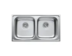 Мийка кухонна Haiba 78x43 Double (decor) (HB0567)