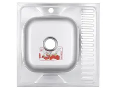 Мийка кухонна Zerix Z6060L-04-160E (Satin) (ZM0567)