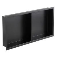 Полиця-ніша для ванної кімнати Mixxus Premium NICHE-0103 BLACK із нержавіючої сталі SUS304 (MI6682) Полиця-ніша для ванної кімнати Mixxus Premium NICHE-0103 BLACK із нержавіючої сталі SUS304 (MI6682)