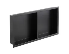 Полиця-ніша для ванної кімнати Mixxus Premium NICHE-0103 BLACK із нержавіючої сталі SUS304 (MI6682)