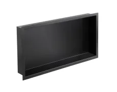 Полиця-ніша для ванної кімнати Mixxus Premium NICHE-0102 BLACK із нержавіючої сталі SUS304 (MI6680)