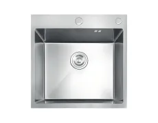 Мийка з нержавіючої сталі MIXXUS MH5050 DECOR NANO-SILVER (3.0/0.8) колір нержавійка (MI7040)
