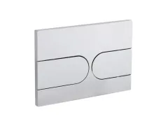 Панель змиву Koer KT-0604-01 240x160x10mm пластикова, кнопка закруглена (KR5323)