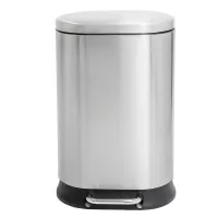 Відро для сміття з плавним закриттям овальне Mixxus Premium Strong-TC0120 SS Color 20л колір наржав