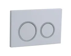 Панель змиву Koer KT-0605-03 220x140x12mm пластикова, кнопка кругла (KR5316)
