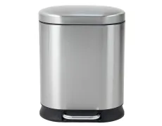 Відро для сміття з плавним закриттям овальне Mixxus Premium Strong-TC0105 SS Color 5л колір наржаві