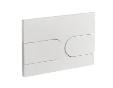 Панель змиву Koer KT-0604-03 240x160x10mm пластикова, кнопка закруглена (KR5322)