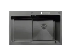 Мийка MIXXUS MH7849R-HK NANO-BLACK (3.0/0.9) з нержавіючої сталі 