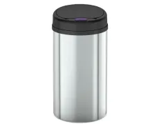 Відро для сміття сенсорне кругле Mixxus Premium Ellipse-TC0109 Chrome-Black 9л (хром-чорне) (MI7083