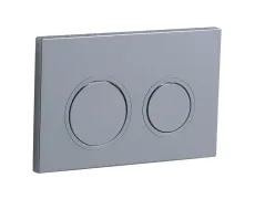 Панель змиву Koer KT-0605-01 220x140x12mm пластикова, кнопка кругла (KR5317)