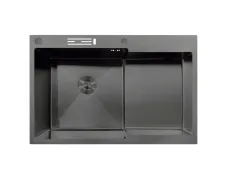 Мийка MIXXUS MH7849L-HK NANO-BLACK (3.0/0.9) з нержавіючої сталі 