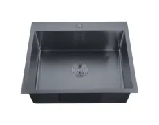 Мийка з нерж. сталі ZERIX ZH6050-215 NANO-BLACK (3.0/0.8) (MX1586)