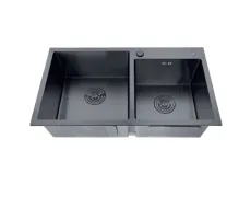 Мийка з нерж. сталі ZERIX ZH7843D-215 NANO-BLACK (3.0/0.8) (MX1594)