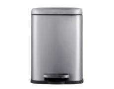 Відро для сміття з плавним закриттям прямокутне Mixxus Premium Style-TC0305 SS Color 5л колір нержа