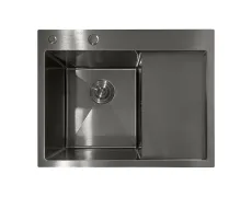 Мийка з нержавіючої сталі Mixxus MH6350L Nano-Black (3.0/0.8) колір графіт (MI7045)
