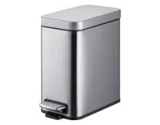 Відро для сміття з плавним закриттям прямокутне Mixxus Premium Quadro-TC0105 SS Color 5л колір нерж