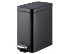 Відро для сміття з плавним закриттям прямокутне Mixxus Premium Quadro-TC0105 Black 5 л колір чорний