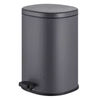 Відро для сміття з плавним закриттям овальне Mixxus Premium Olivary-TC0105 Graphite 5 л колір графі Відро для сміття з плавним закриттям овальне Mixxus Premium Olivary-TC0105 Graphite 5 л колір графі