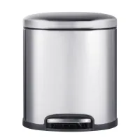 Відро для сміття з плавним закриттям овальне Mixxus Premium Topper-TC0205 SS Color 5л колір нержаві Відро для сміття з плавним закриттям овальне Mixxus Premium Topper-TC0205 SS Color 5л колір нержаві