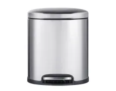 Відро для сміття з плавним закриттям овальне Mixxus Premium Topper-TC0205 SS Color 5л колір нержаві